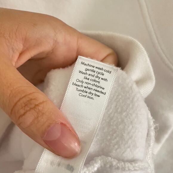 Athleta Sweatshirt Women's XXS Limitless Graphic White Sweatshirt Cotton Blend - Picture 6 of 8